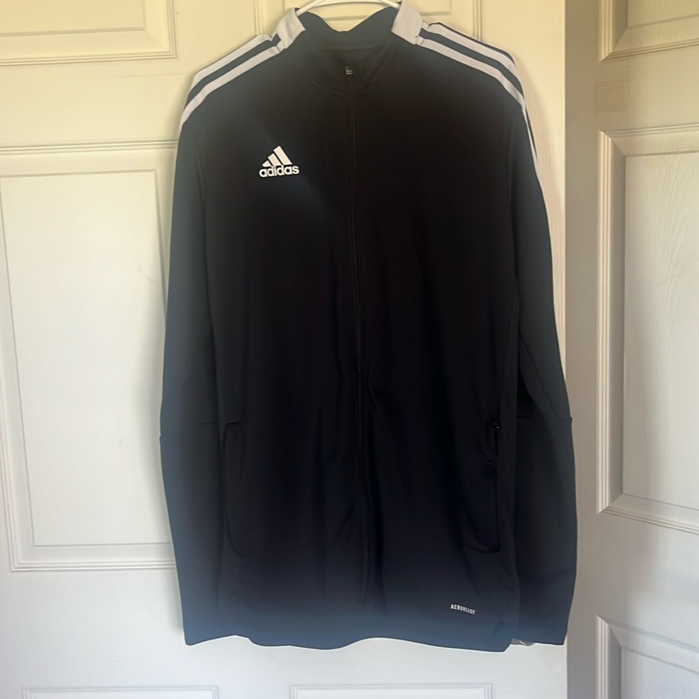 Adidas Large Tall track zip-up jacket